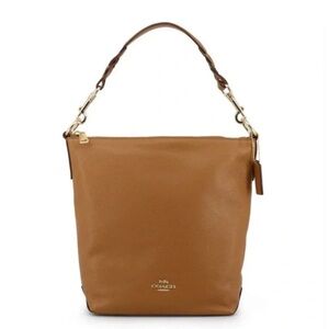 Coach Abby Duffle hobo Brown Leather Shoulder Bag